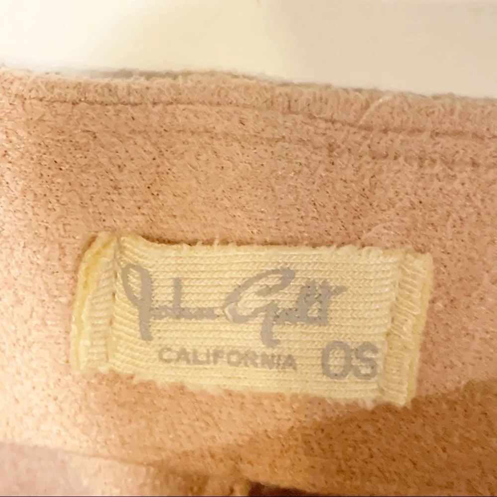 John Galt Brandy Melville One Size‎ Pink Velvet Mini Skirt Skater Faux Suede